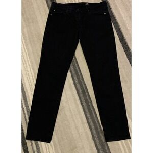 AG Adriano Goldschmied Jeans Womens 30R Black Low-Rise Cigarette‎ Pants